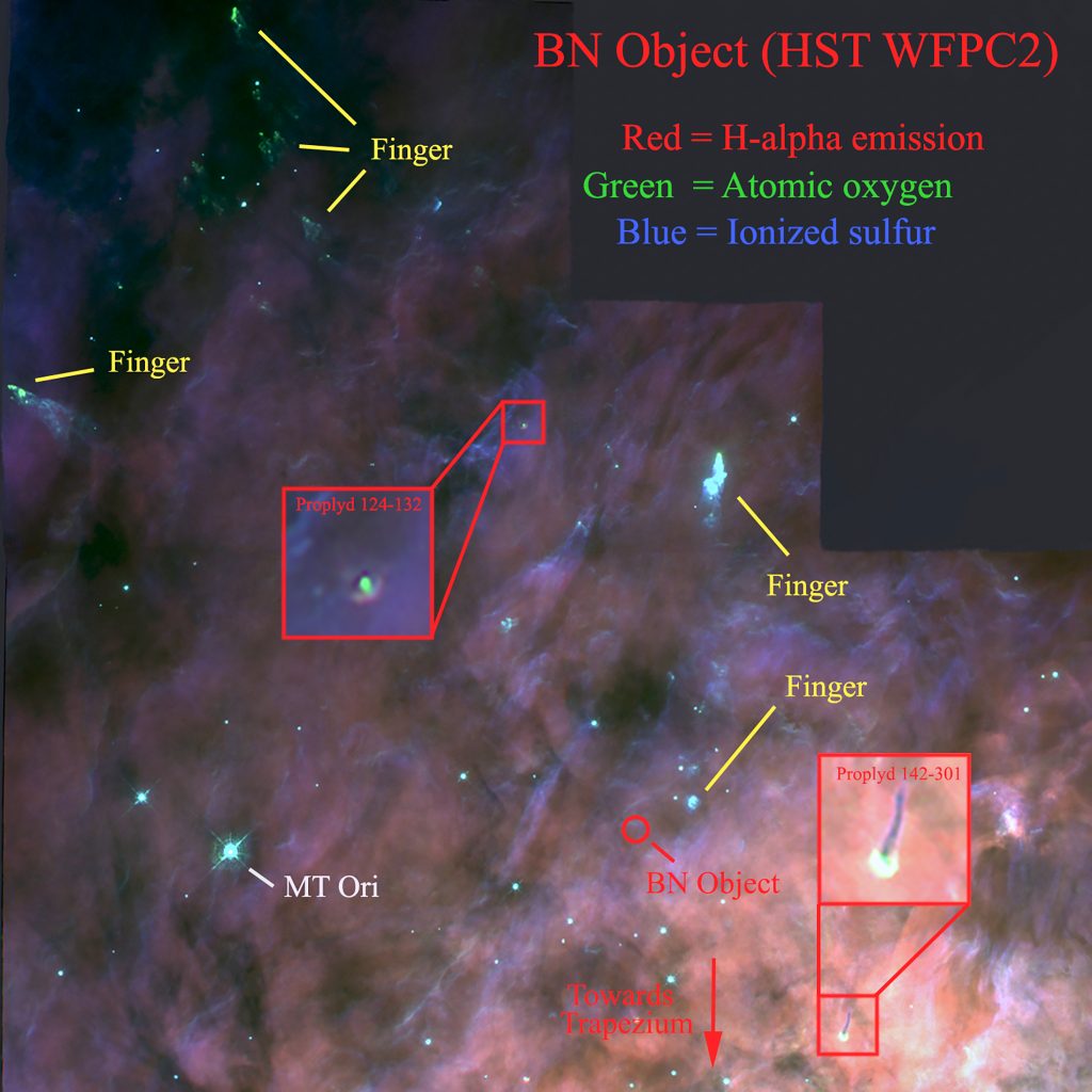 Orion Nebula Becklin Neugebauer Object Text