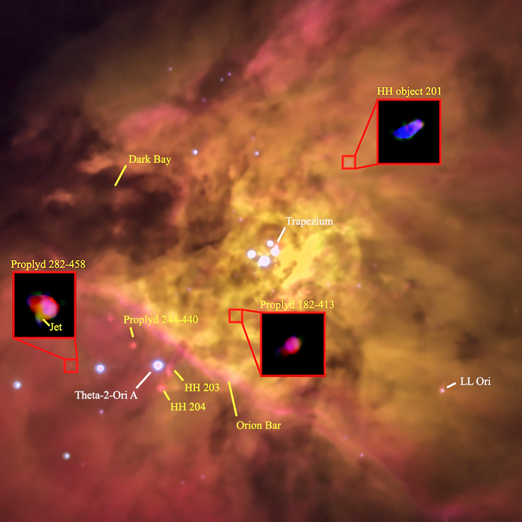 The Huygens region in the Orion Nebula (text version)